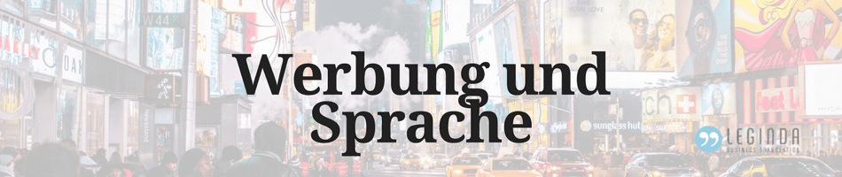 Werbung und Sprache Beitragsbild