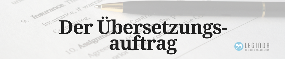 Übersetzungsauftrag