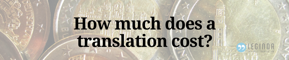 pricing factors for translations