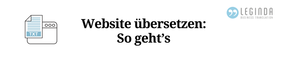 Website übersetzen Beitragsbild