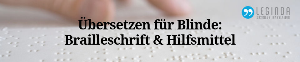 Brailleschrift Beitrag