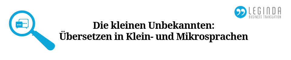 Klein- und Mikrosprachen Beitrag